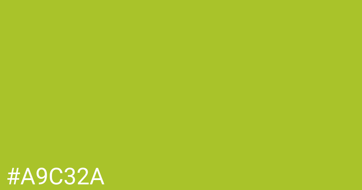 Hex color #a9c32a graphic