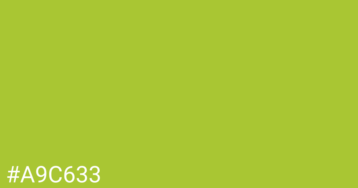 Hex color #a9c633 graphic