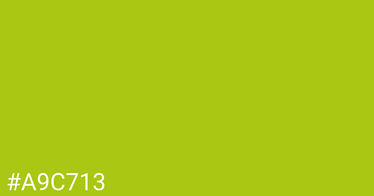 Hex color #a9c713 graphic