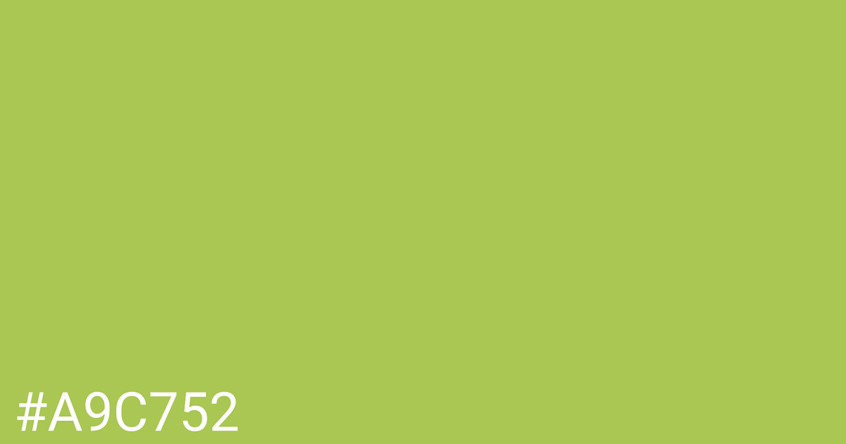 Hex color #a9c752 graphic