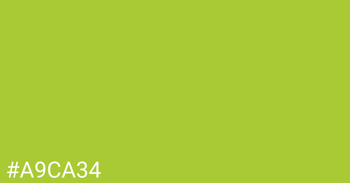 Hex color #a9ca34 graphic