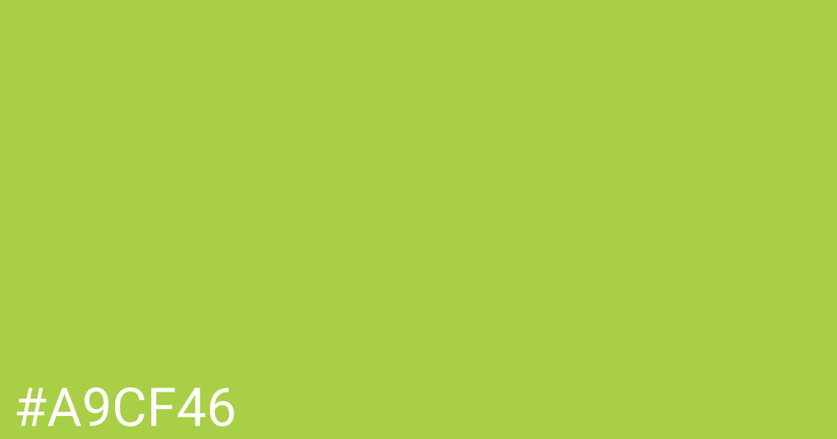 Hex color #a9cf46 graphic