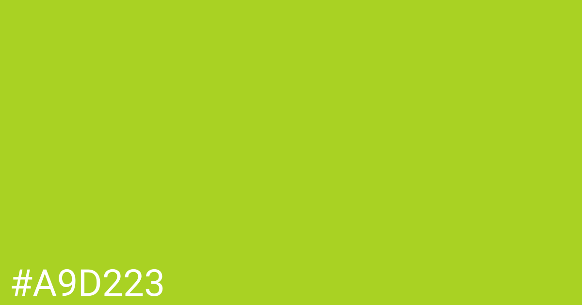 Hex color #a9d223 graphic