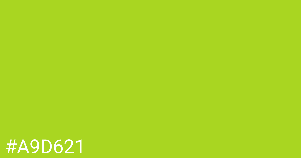 Hex color #a9d621 graphic