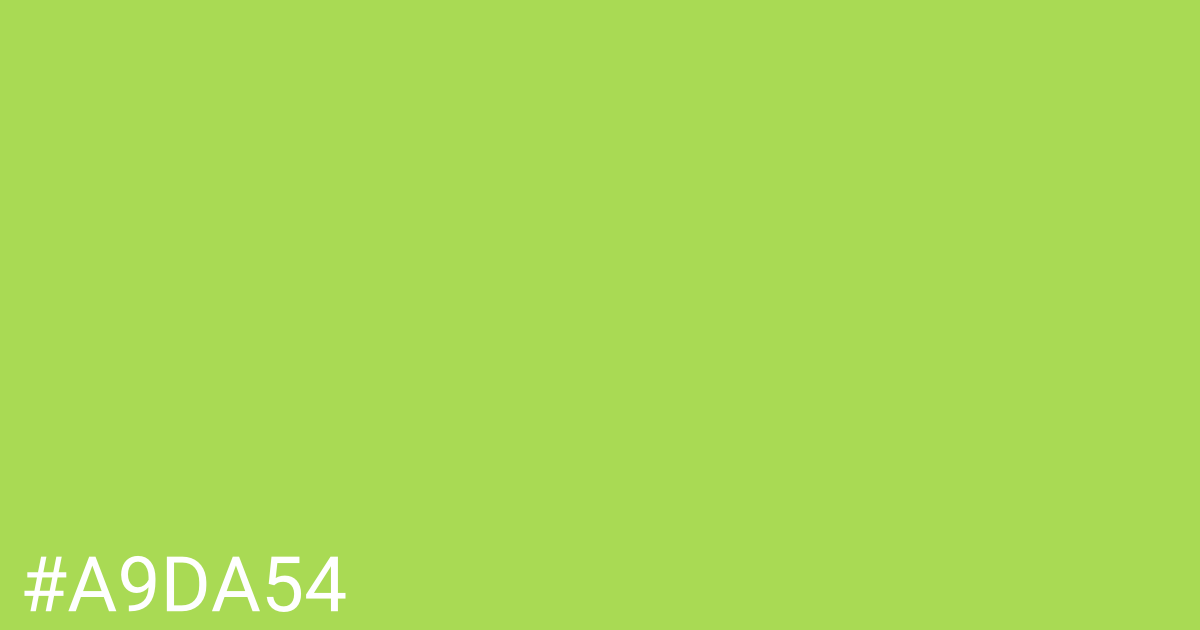 Hex color #a9da54 graphic