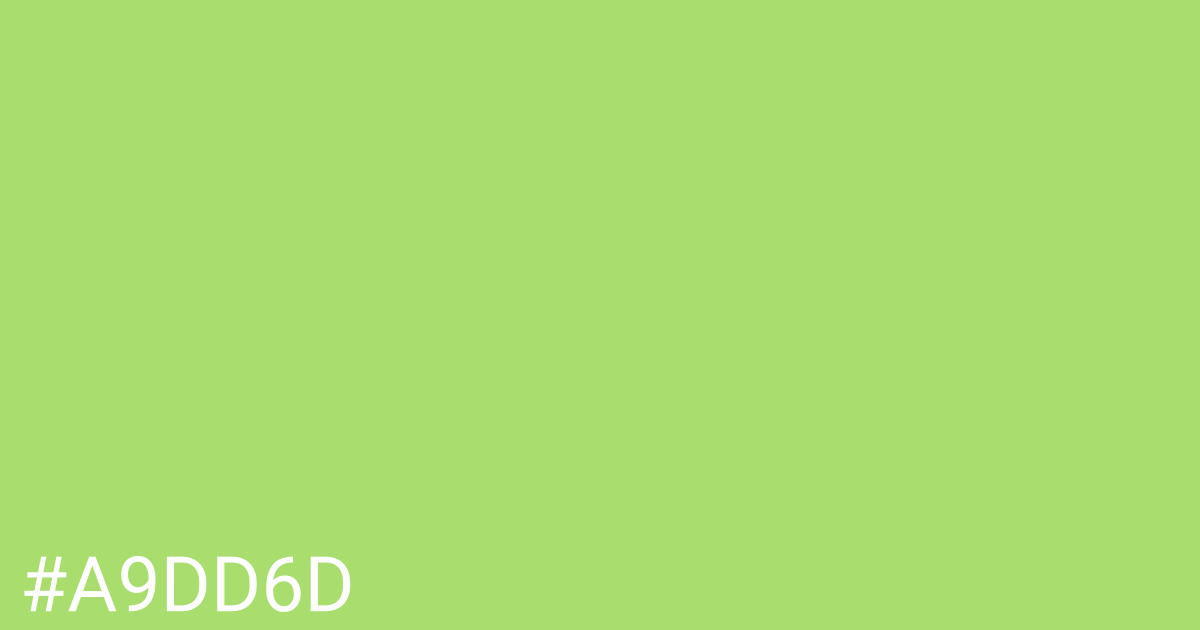 Hex color #a9dd6d graphic