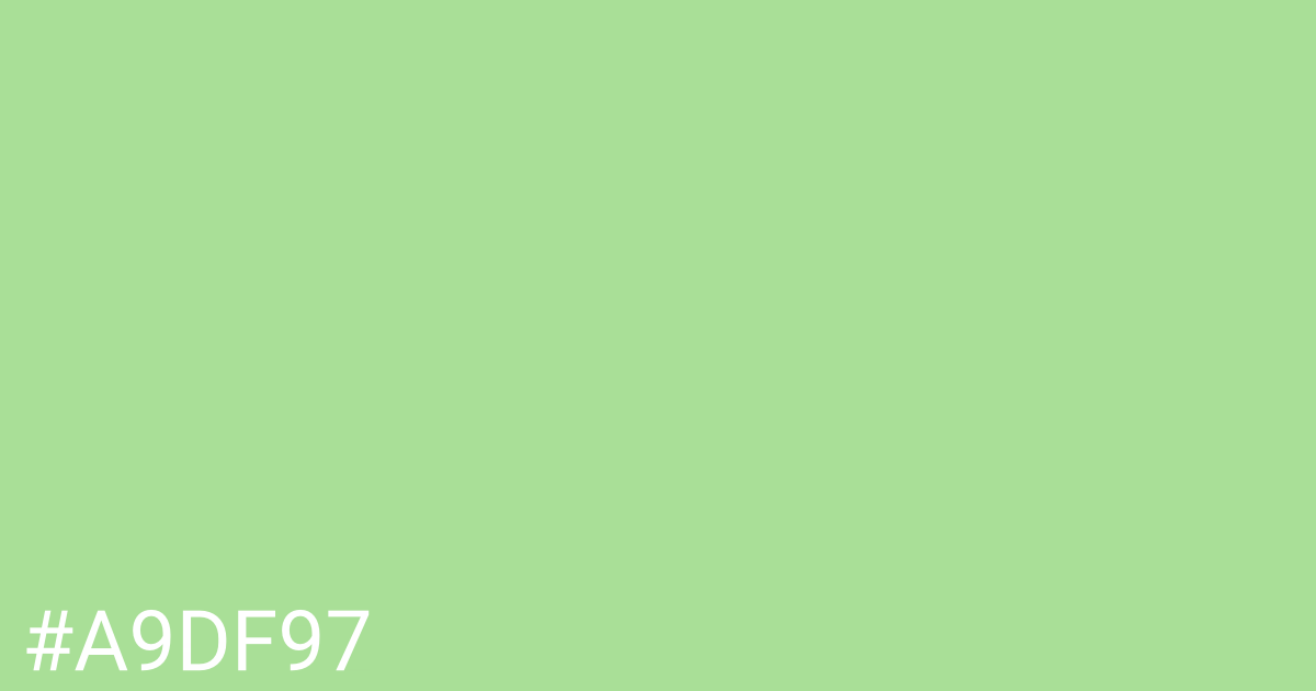 Hex color #a9df97 graphic