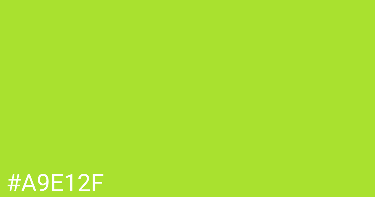 Hex color #a9e12f graphic