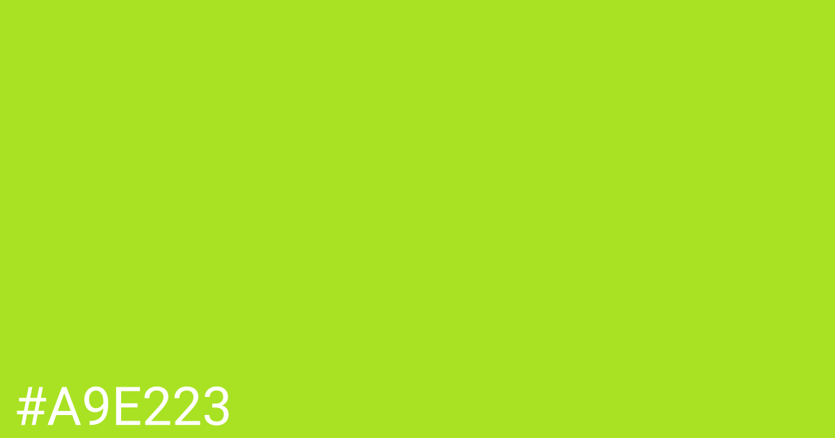 Hex color #a9e223 graphic