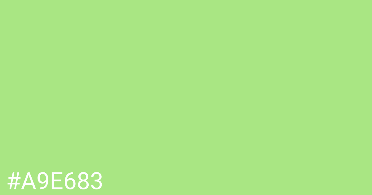 Hex color #a9e683 graphic