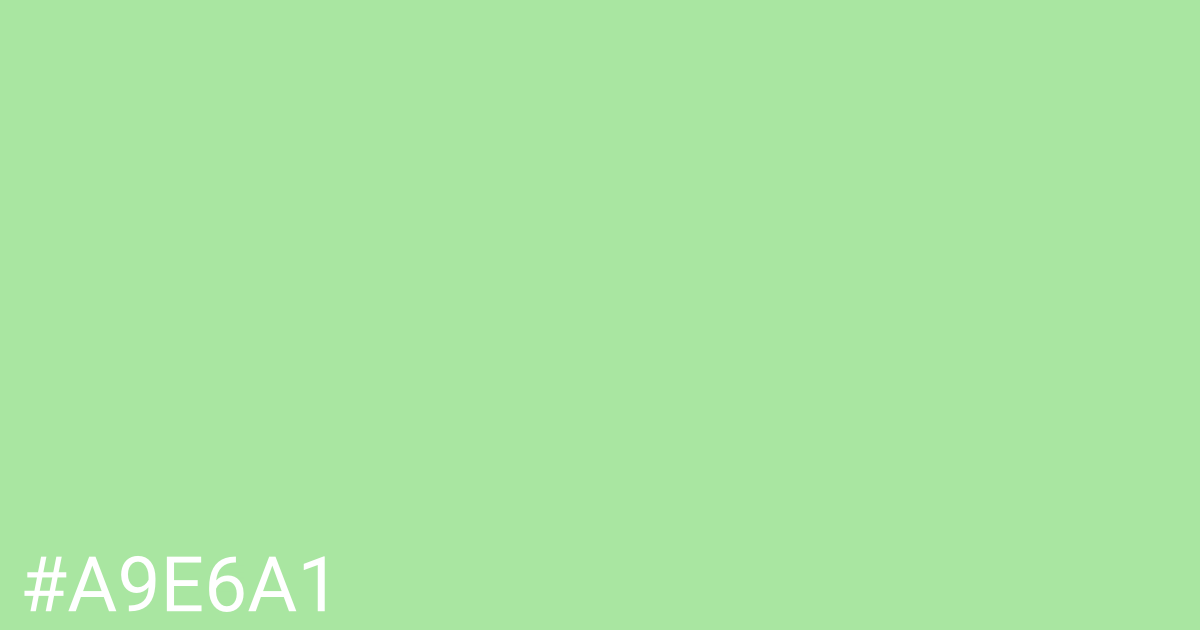 Hex color #a9e6a1 graphic