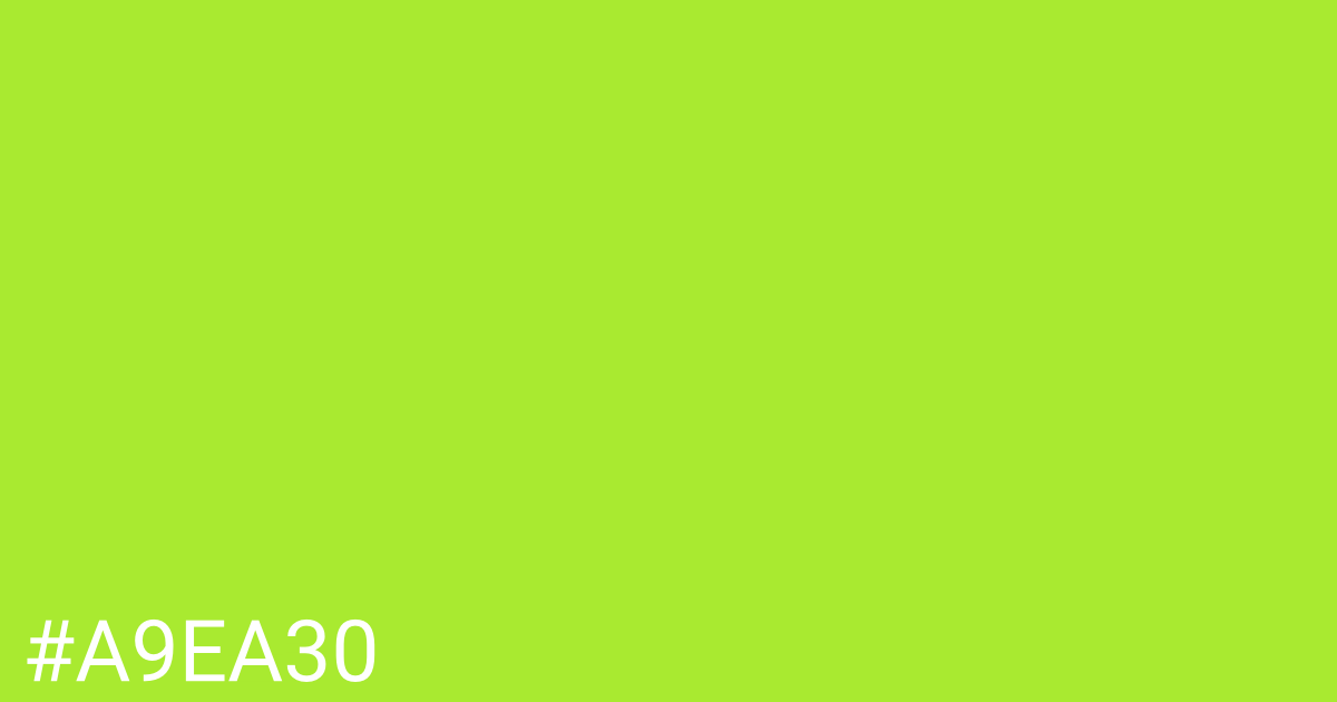 Hex color #a9ea30 graphic