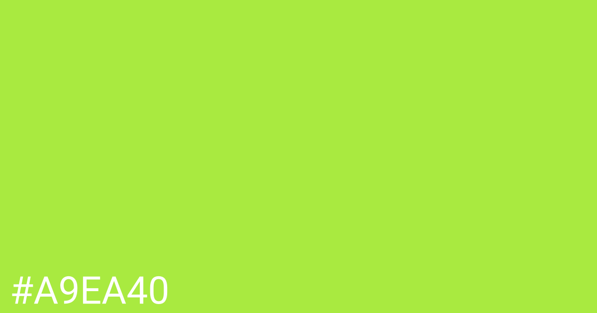 Hex color #a9ea40 graphic