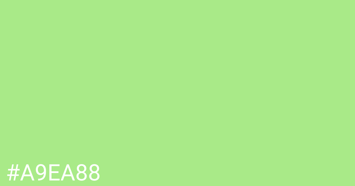 Hex color #a9ea88 graphic