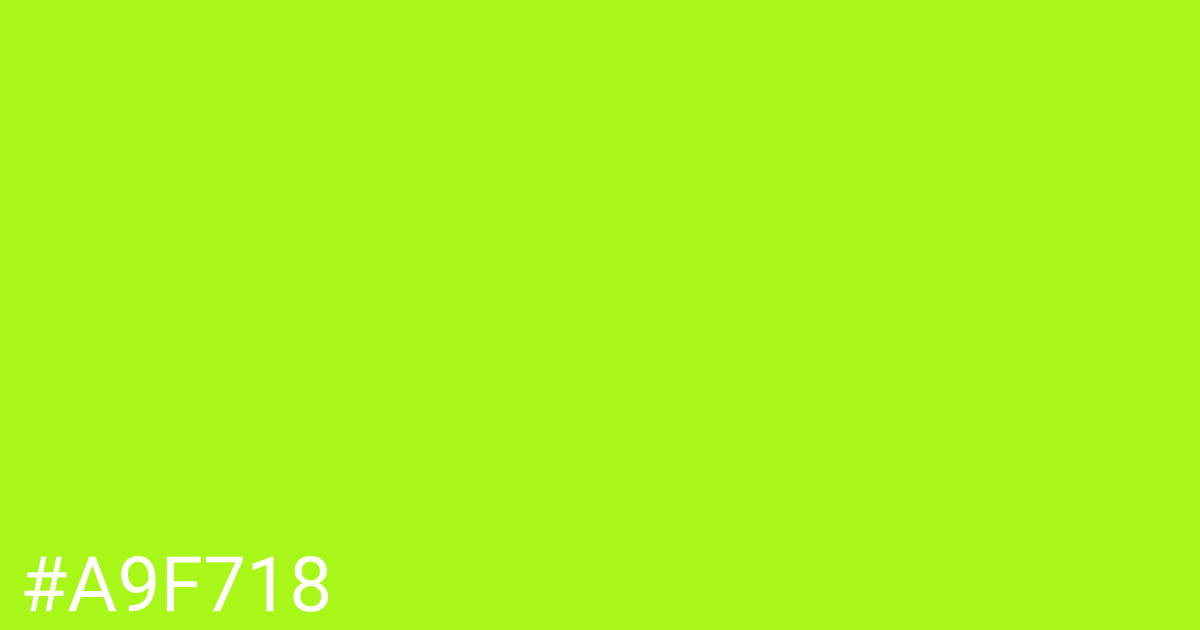 Hex color #a9f718 graphic