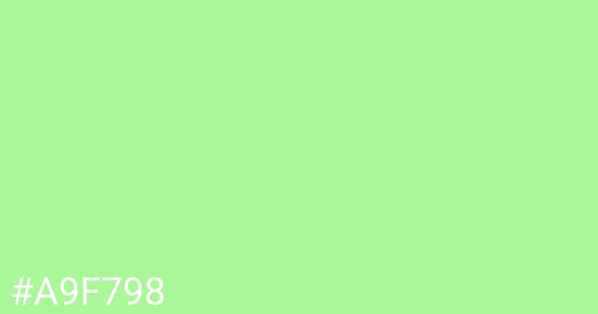 Hex color #a9f798 graphic