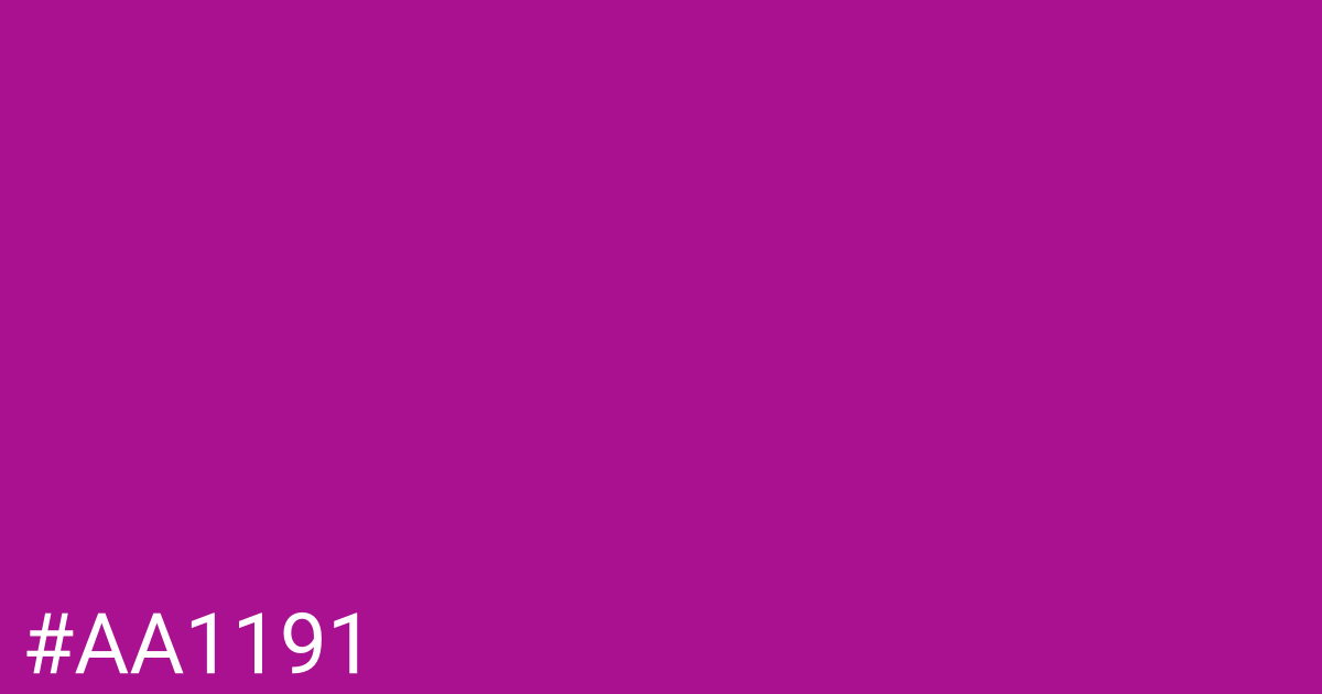 Hex color #aa1191 graphic