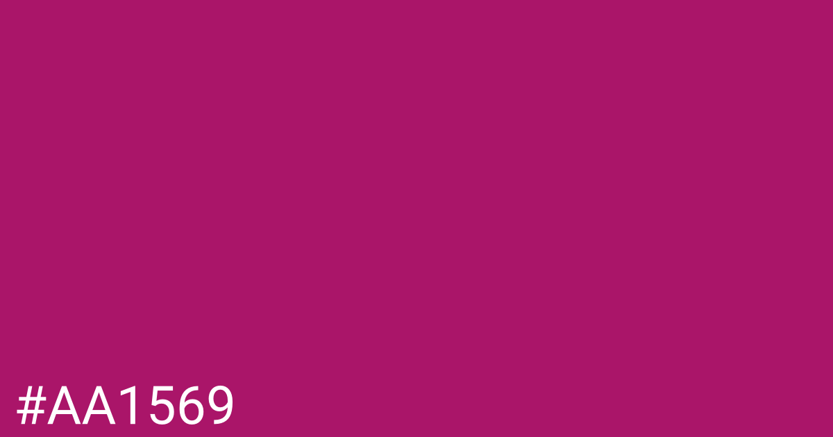 Hex color #aa1569 graphic