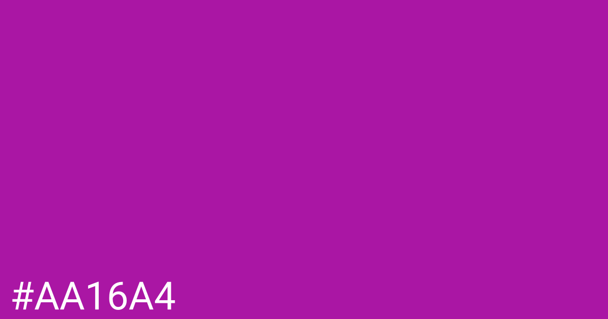 Hex color #aa16a4 graphic
