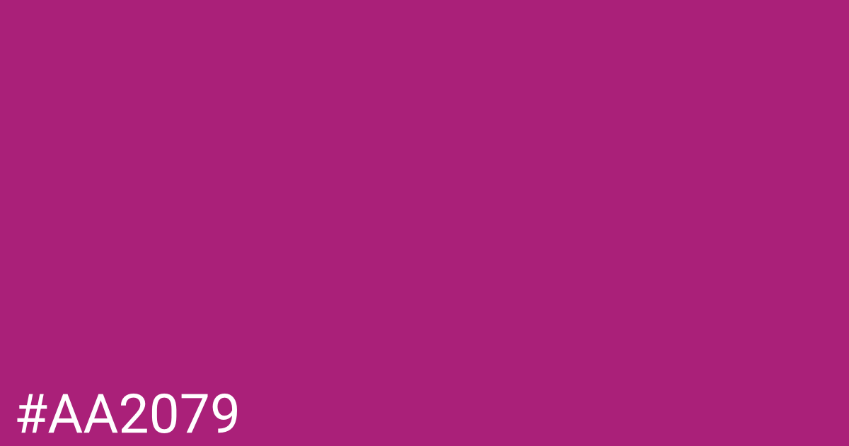Hex color #aa2079 graphic