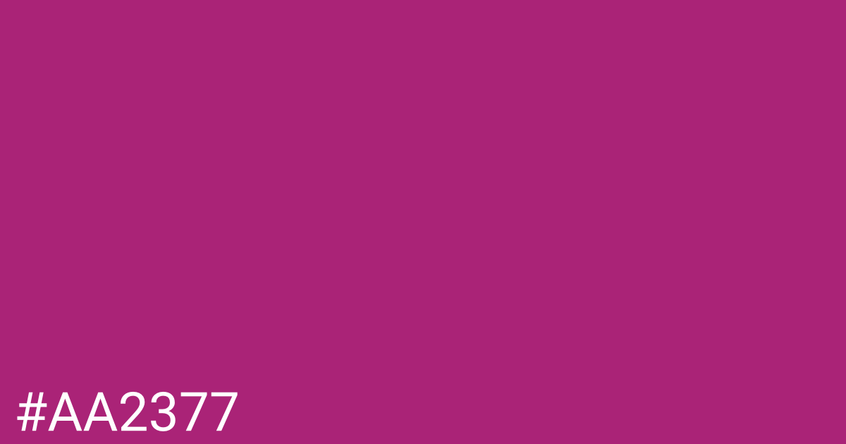 Hex color #aa2377 graphic