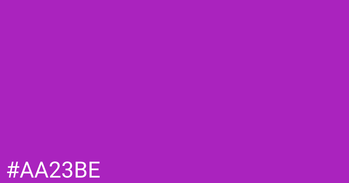 Hex color #aa23be graphic