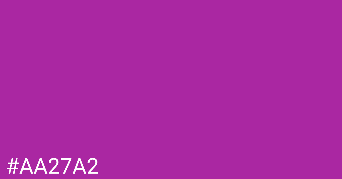 Hex color #aa27a2 graphic