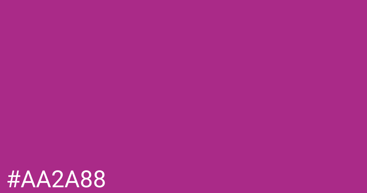 Hex color #aa2a88 graphic
