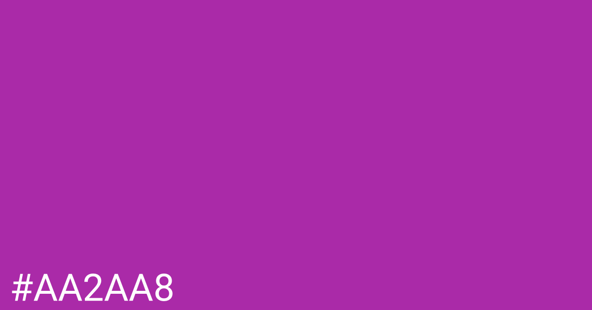 Hex color #aa2aa8 graphic