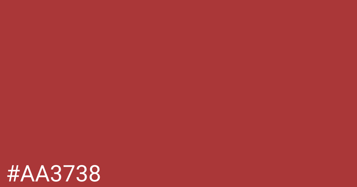 Hex color #aa3738 graphic