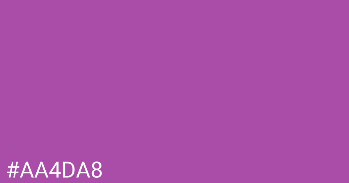 Hex color #aa4da8 graphic