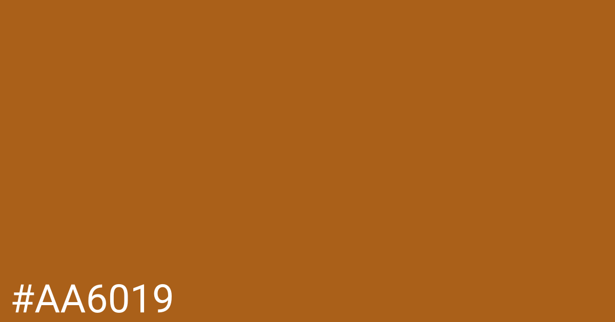 Hex color #aa6019 graphic
