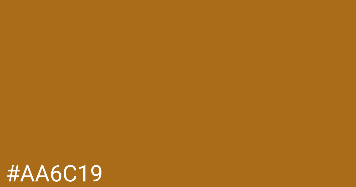 Hex color #aa6c19 graphic