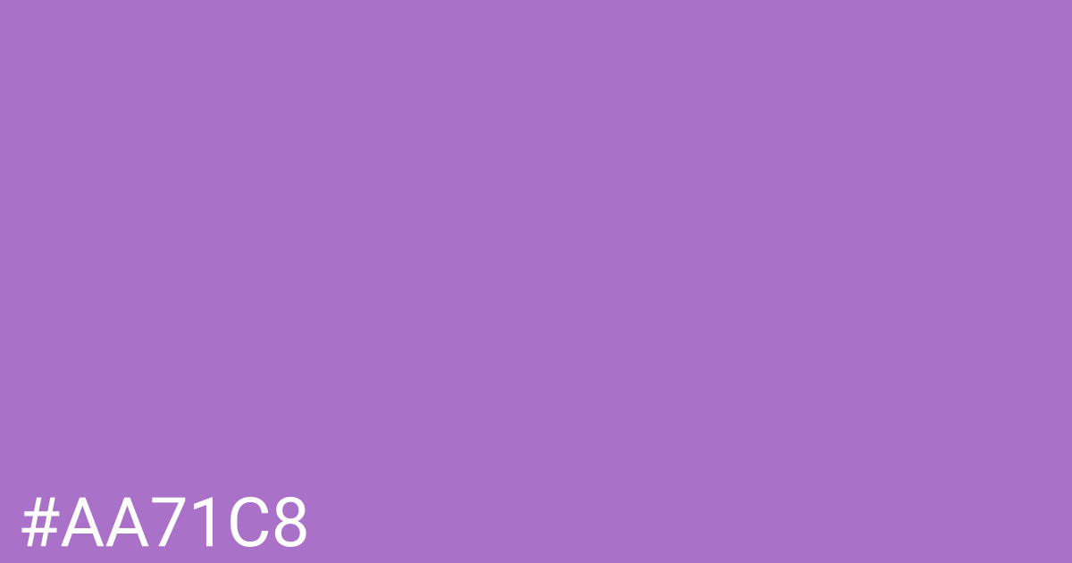 Hex color #aa71c8 graphic
