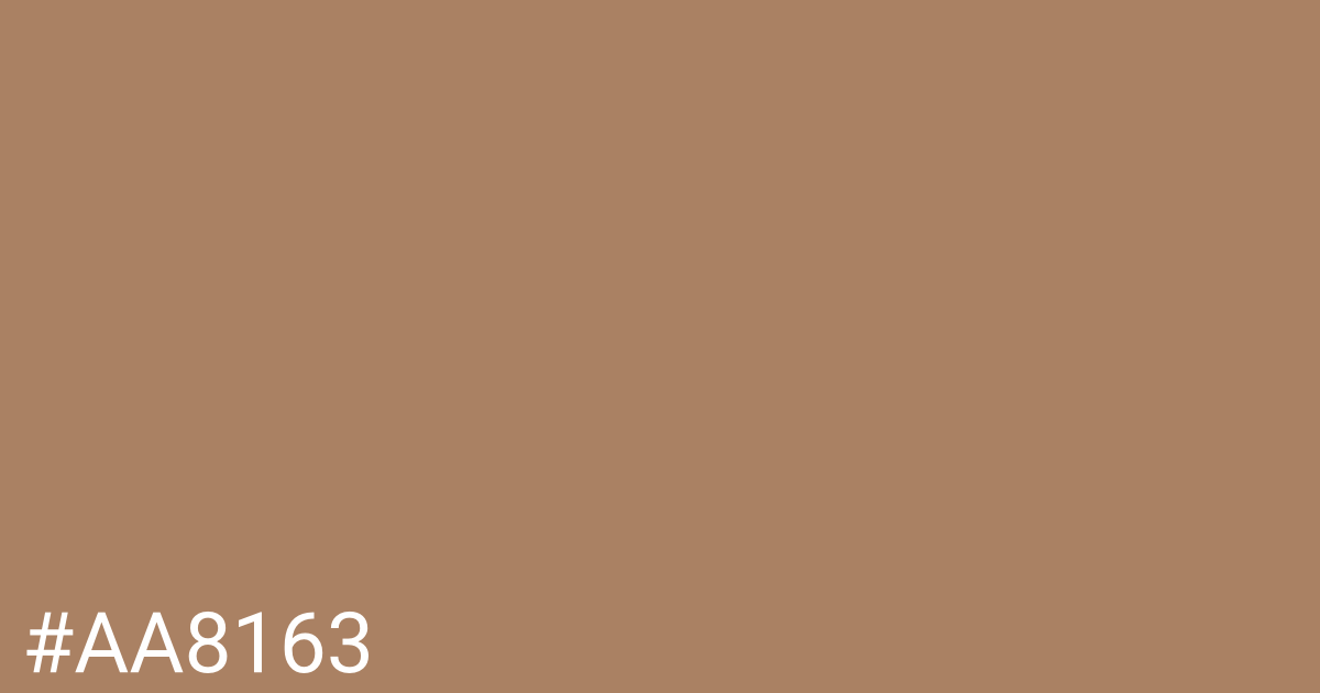 Hex color #aa8163 graphic
