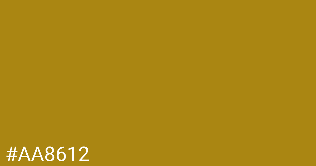 Hex color #aa8612 graphic