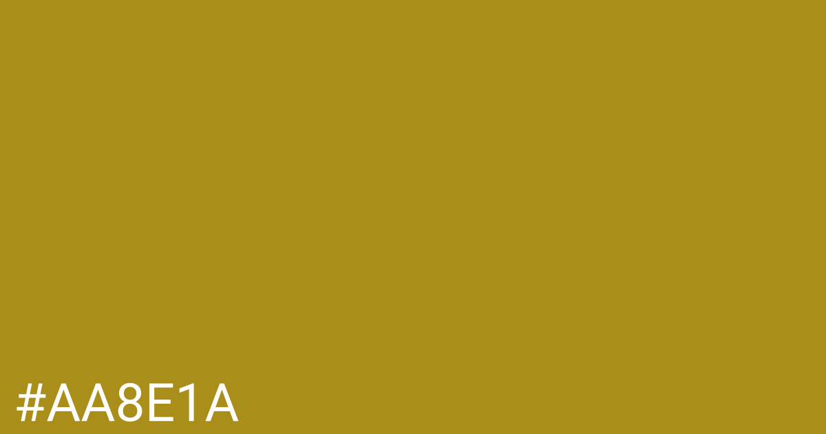 Hex color #aa8e1a graphic