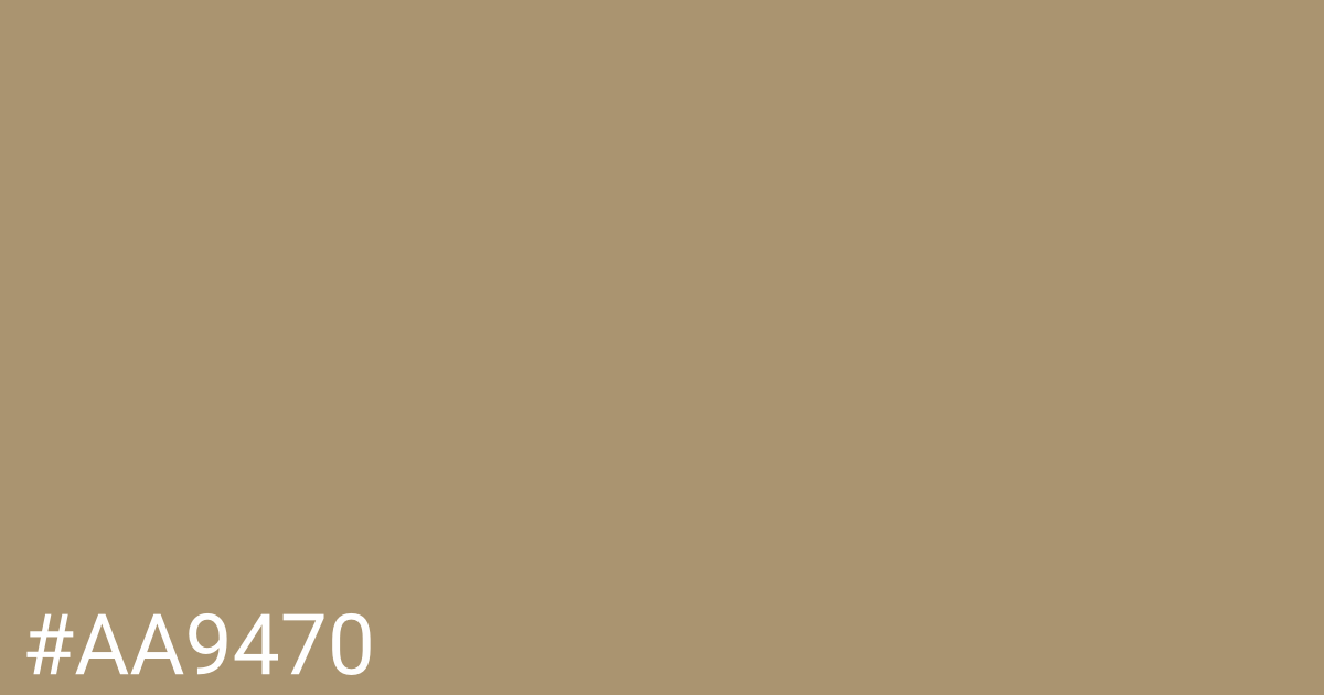 Hex color #aa9470 graphic