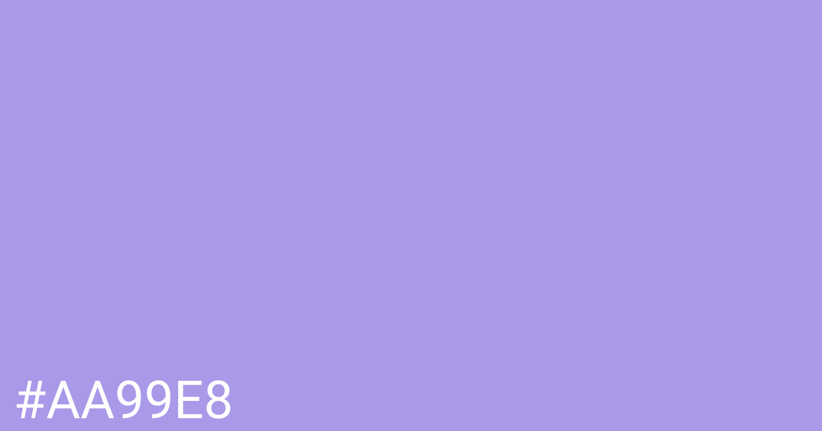 Hex color #aa99e8 graphic