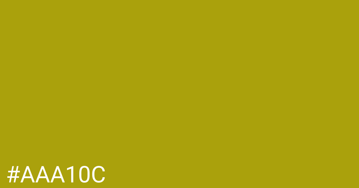 Hex color #aaa10c graphic