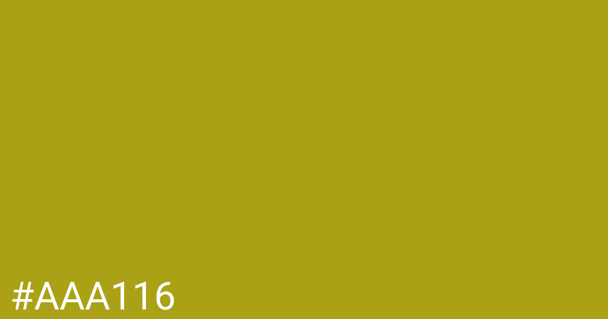 Hex color #aaa116 graphic