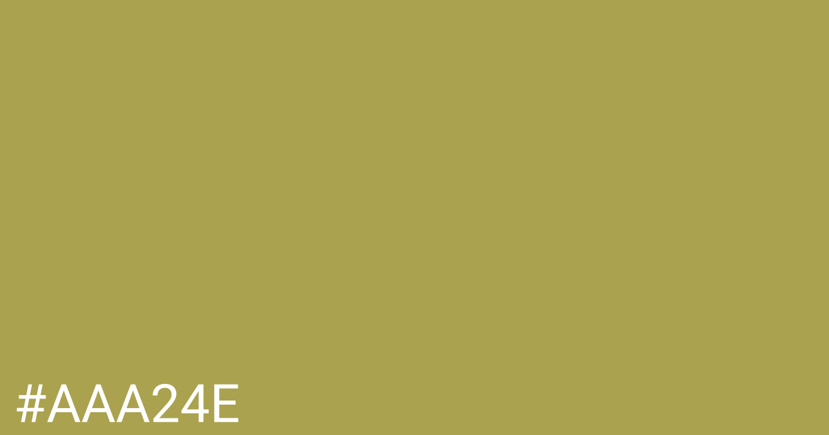 Hex color #aaa24e graphic