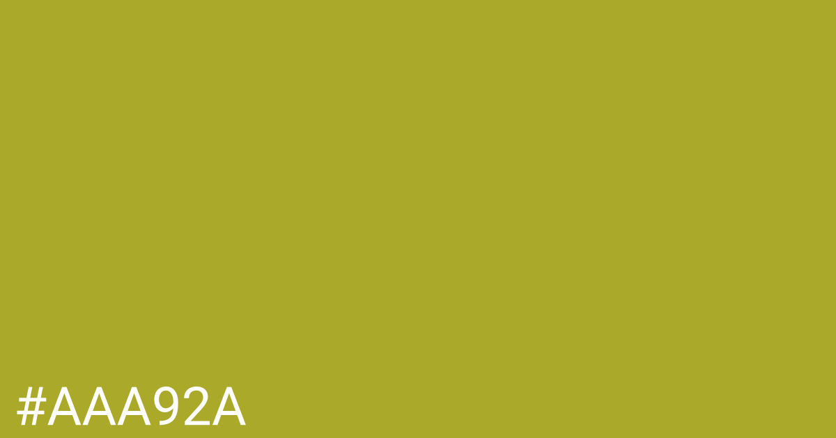 Hex color #aaa92a graphic