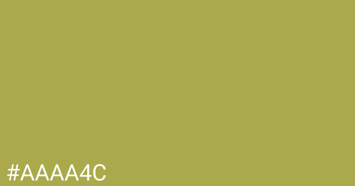 Hex color #aaaa4c graphic