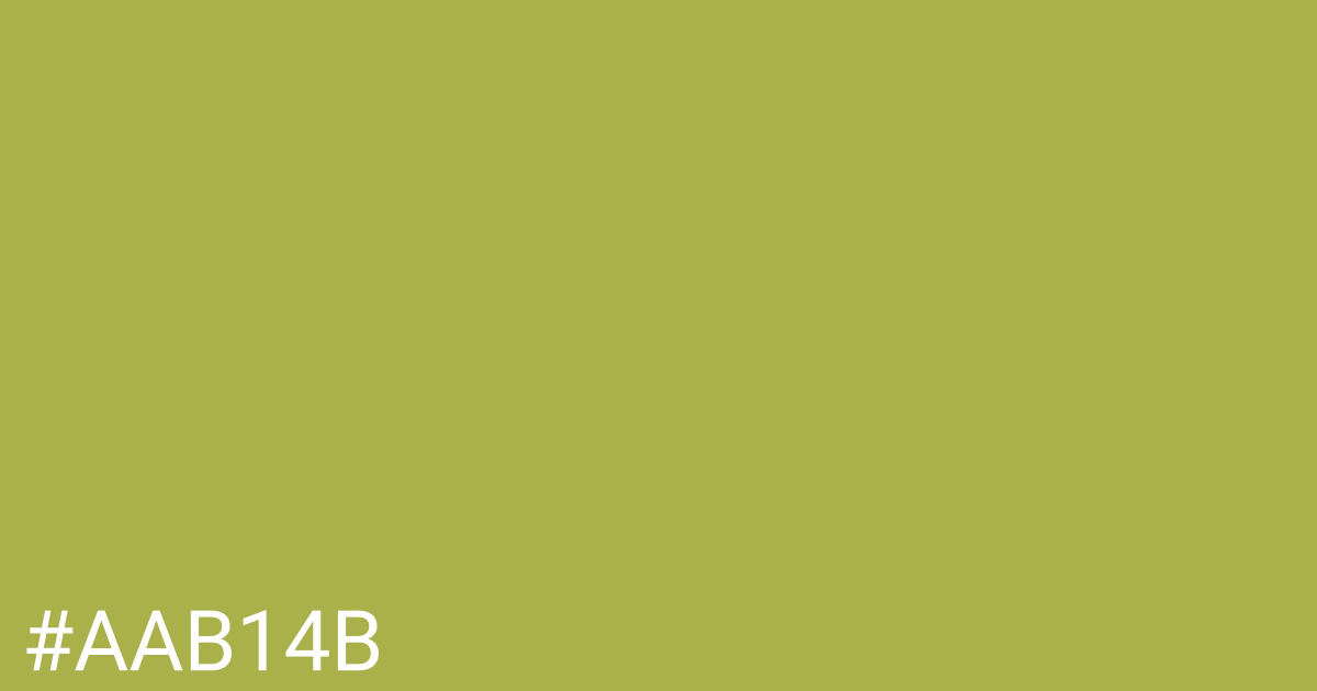 Hex color #aab14b graphic