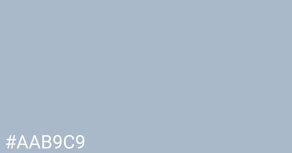 Hex color #aab9c9 graphic