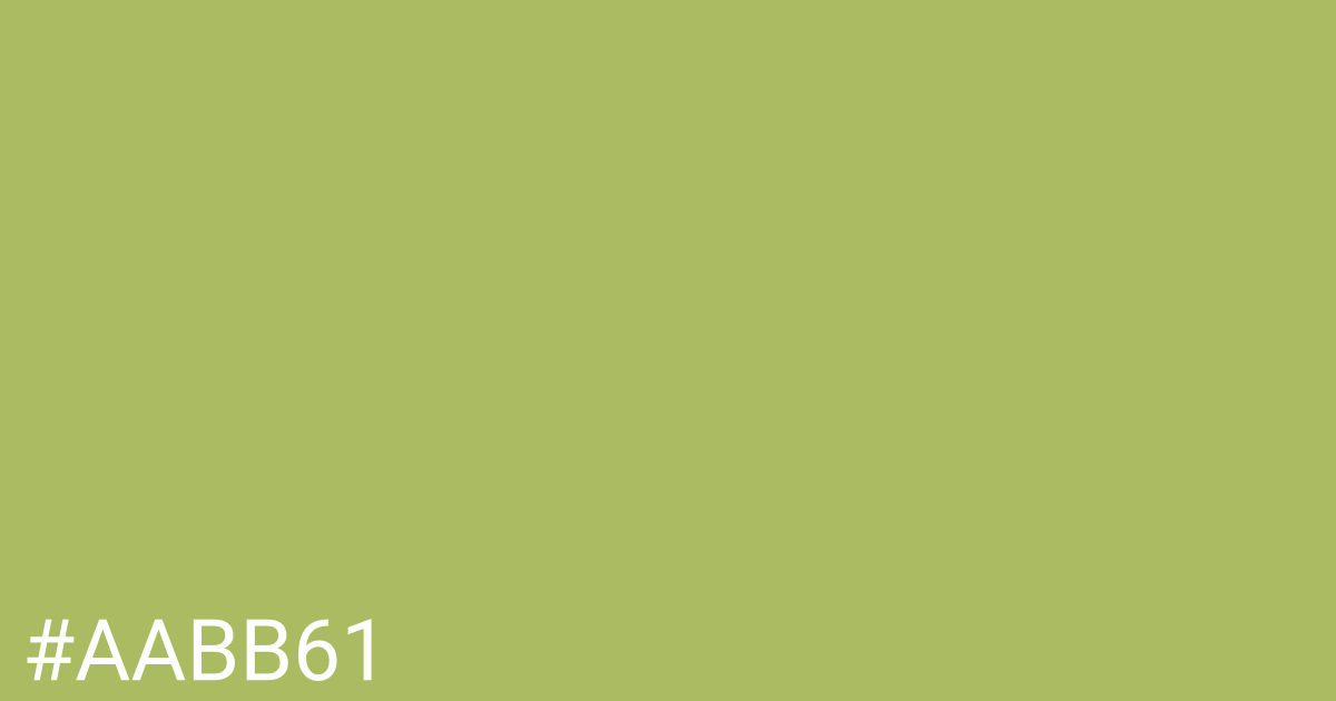 Hex color #aabb61 graphic
