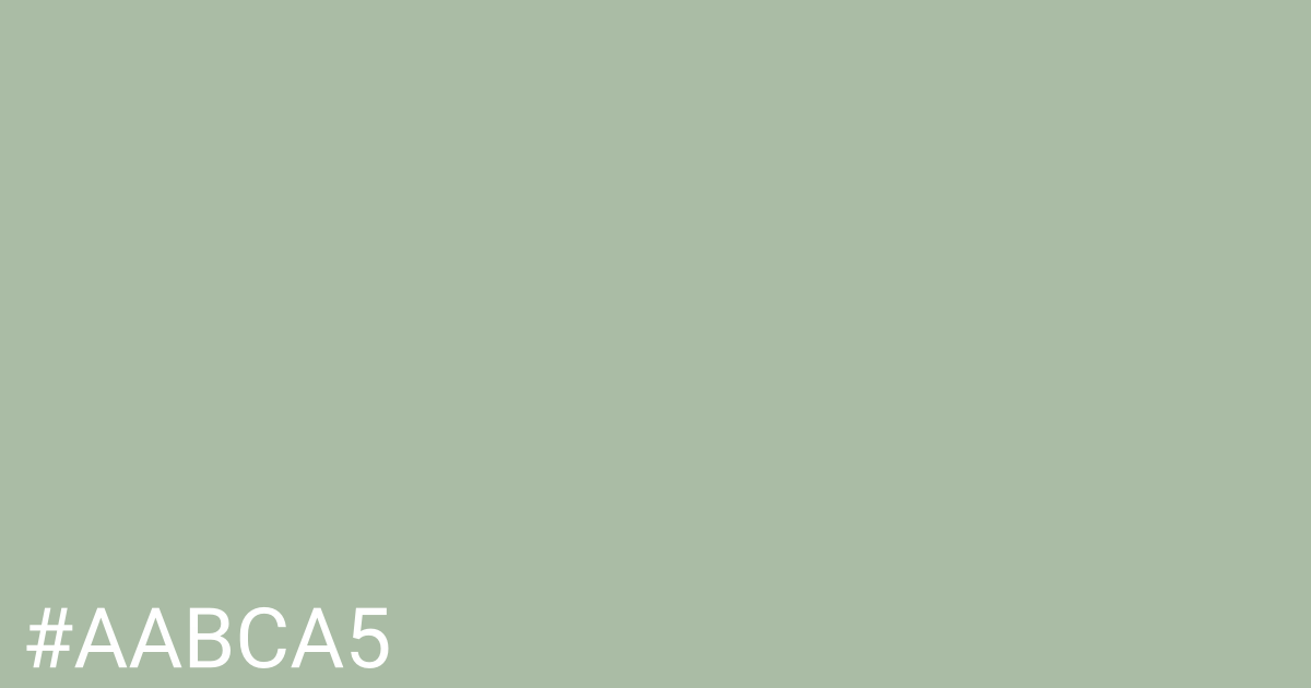 Hex color #aabca5 graphic