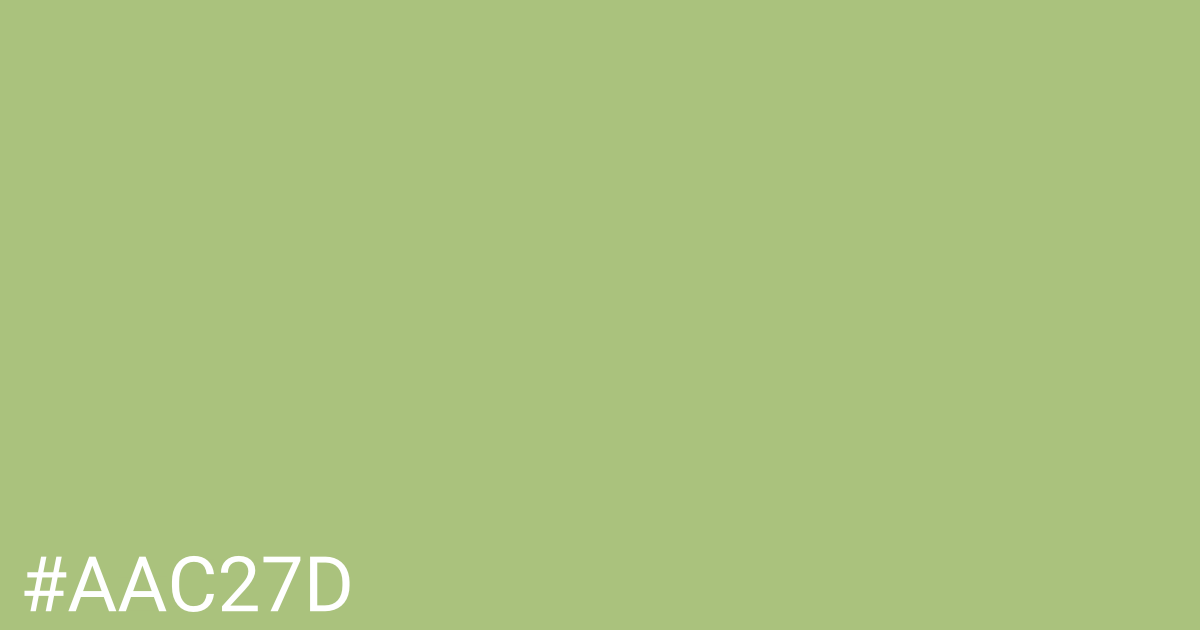 Hex color #aac27d graphic