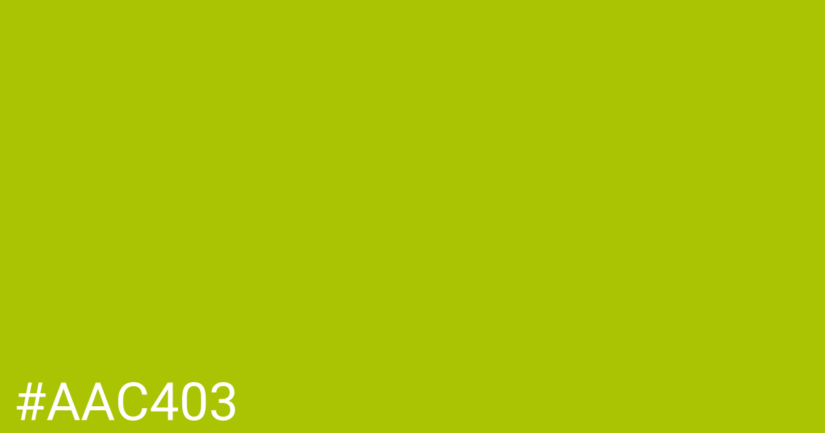 Hex color #aac403 graphic